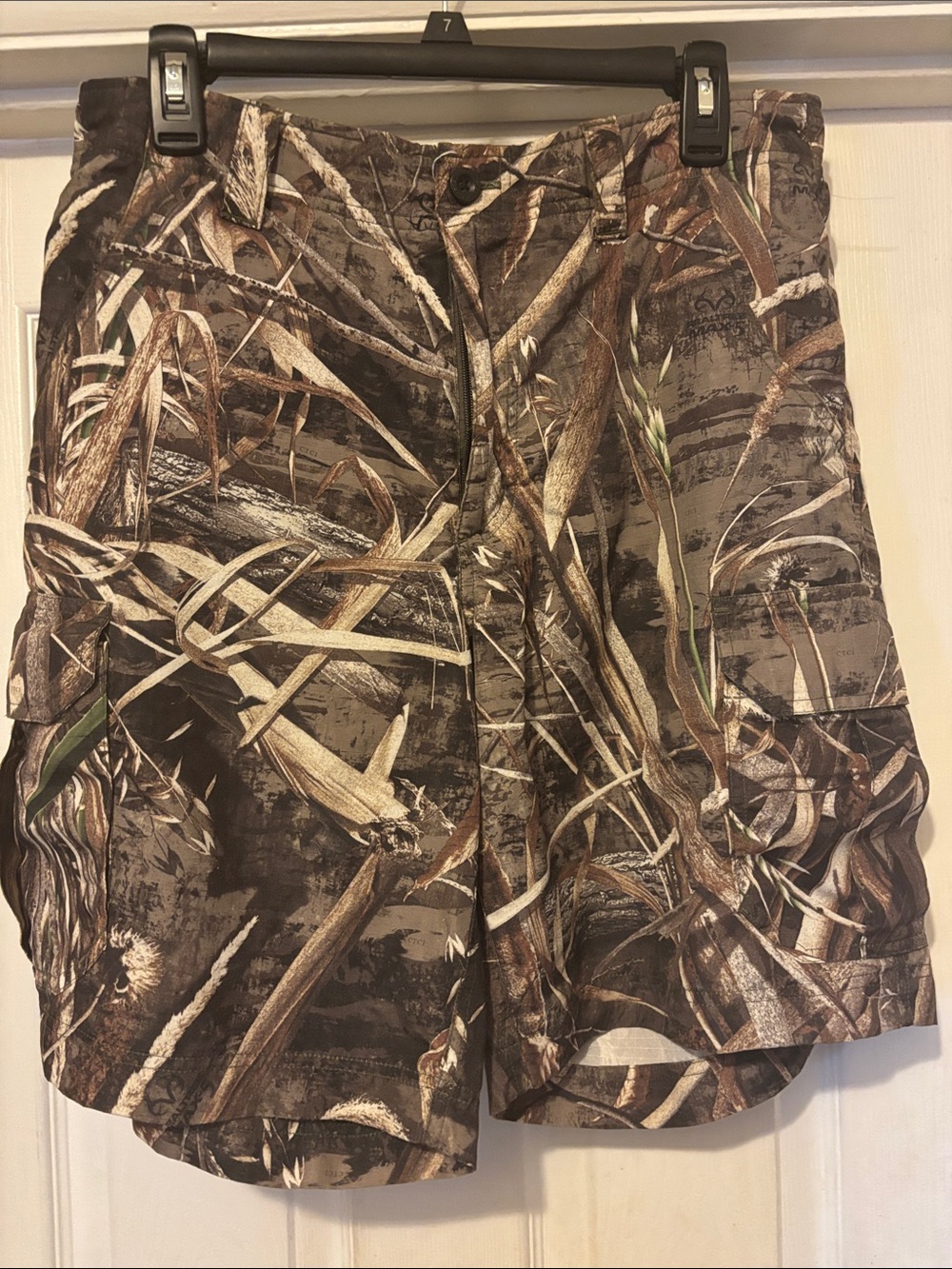 Gander Mountain Men's Brown Camo Cargo Shorts Realtree Size Large
